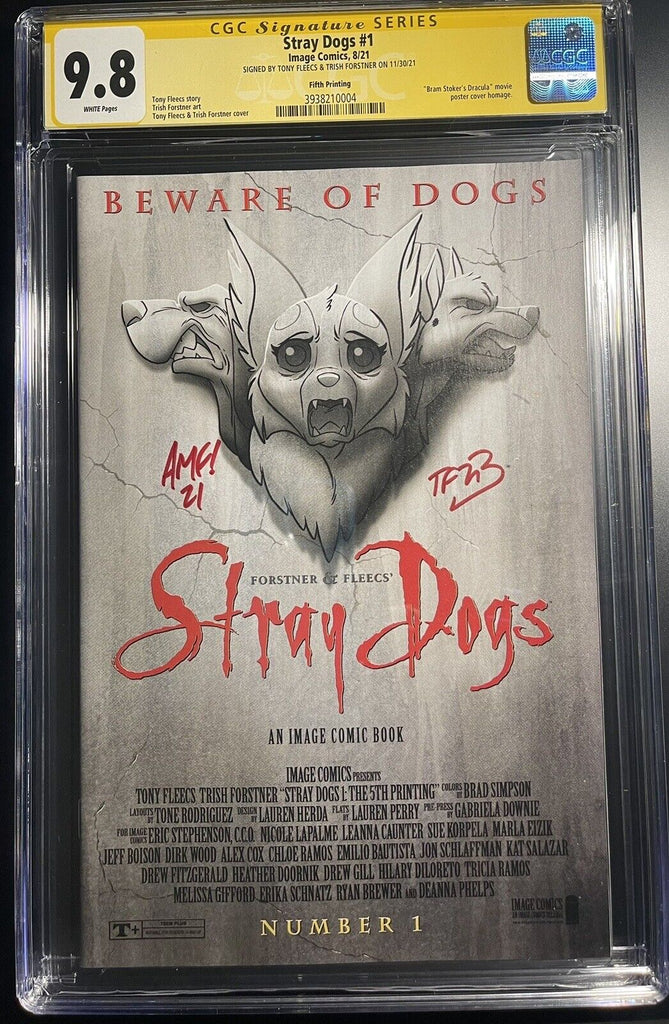 Stray Dogs 1 Fifth Printing CGC 9.8 SS X2