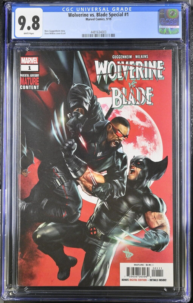 Wolverine vs Blade 1 Cover A Wilkins CGC 9.8 Marvel Comics