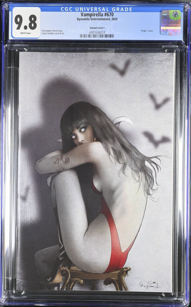 Vampirella 670 1:15 Gunduz Virgin Variant CGC 9.8 Dynamite Entertainment