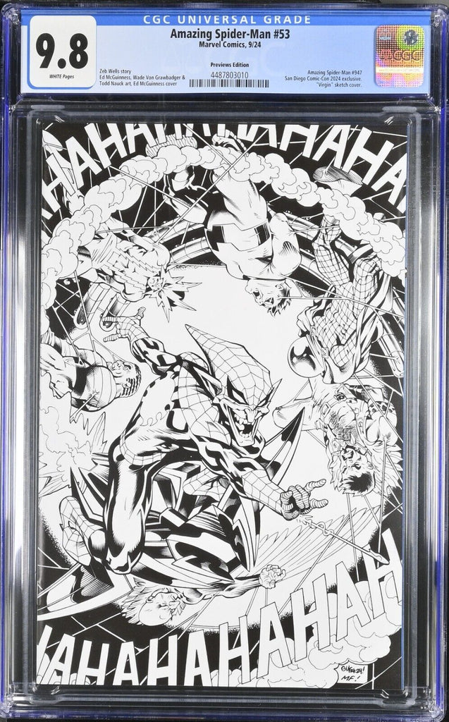 Amazing Spider-Man 53 PX SDCC BW Variant CGC 9.8 CGC 9.8 Marvel Comics