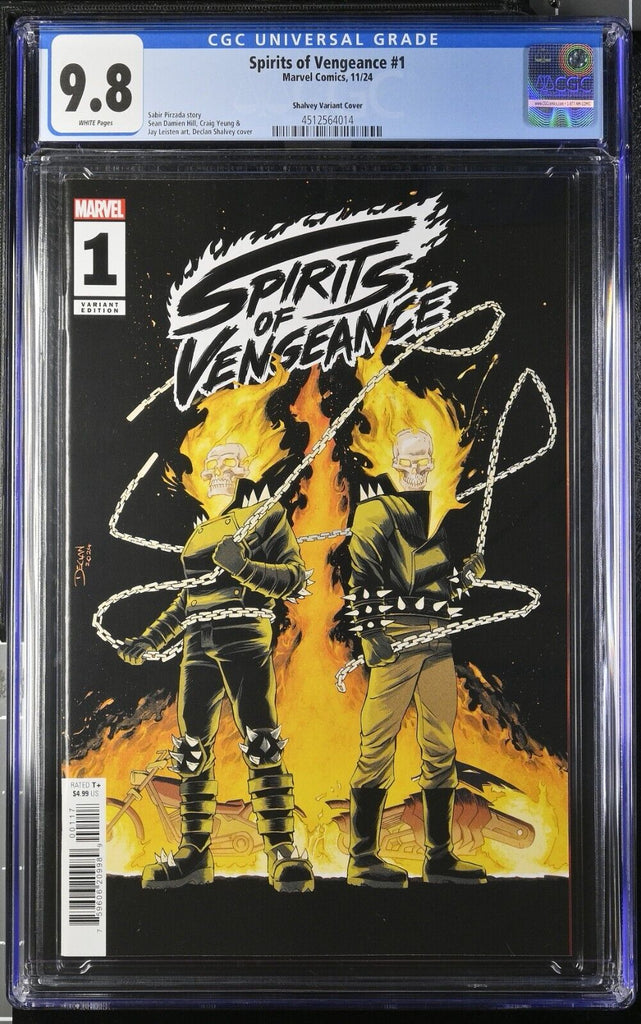 Spirits of Vengeance 1 Shalvey 1:25 Variant CGC 9.8 CGC 9.8 Marvel Comics