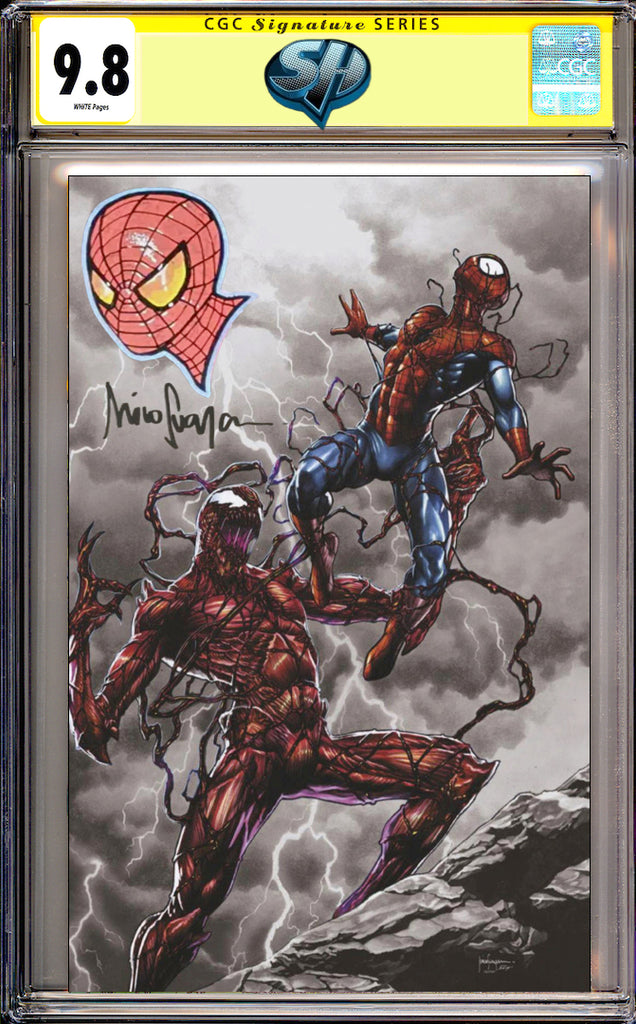 Absolute Carnage 1 Mico Suayan Virgin Variant CGC 9.8 SS Spider-Man Remarque