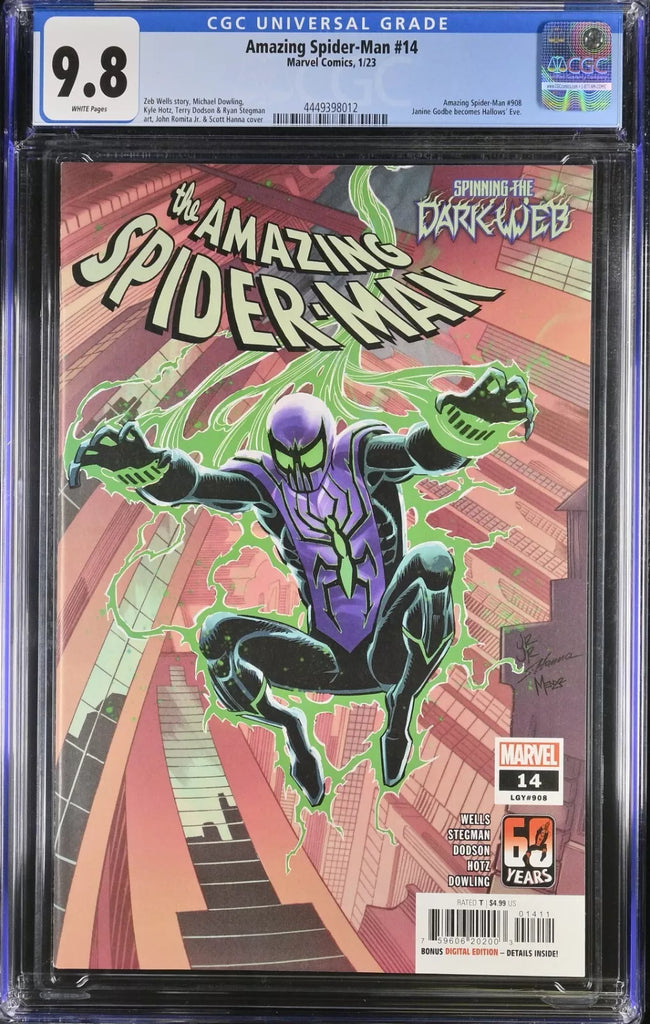 Amazing Spider-Man 14 Cover A CGC 9.8 First Hallows Eve