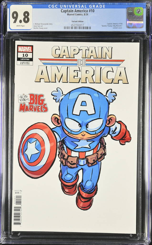 Captain America 10 Skottie Young Variant CGC 9.8