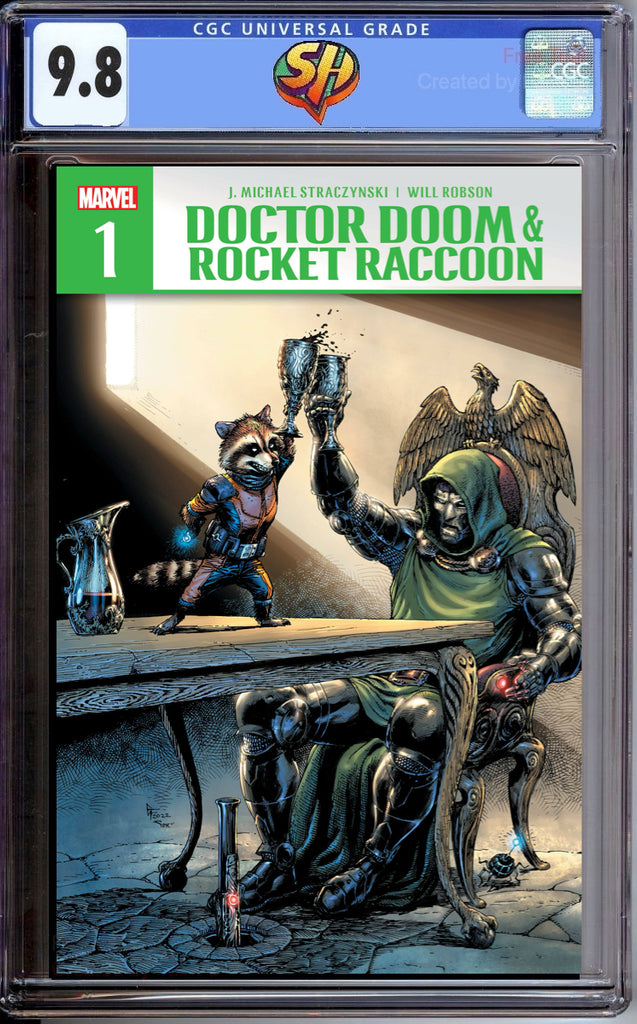 Doctor Doom & Rocket Racoon 1 Cover A CGC 9.8 Pre-Sale