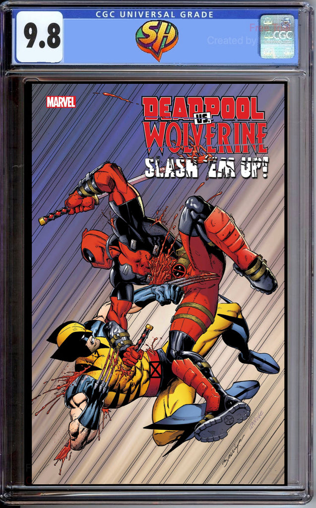 Deadpool vs Wolverine 1 Slash'em Up 1 Mark Bagley Variant CGC 9.8 Pre-Sale