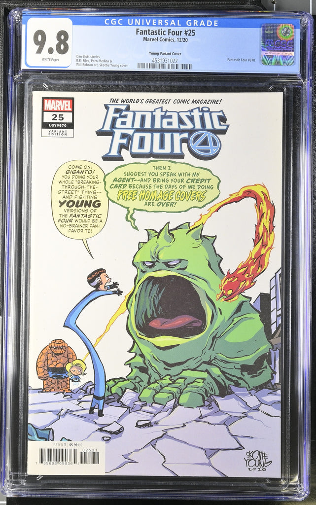 Fantastic Four 25 Skottie Young Variant CGC 9.8