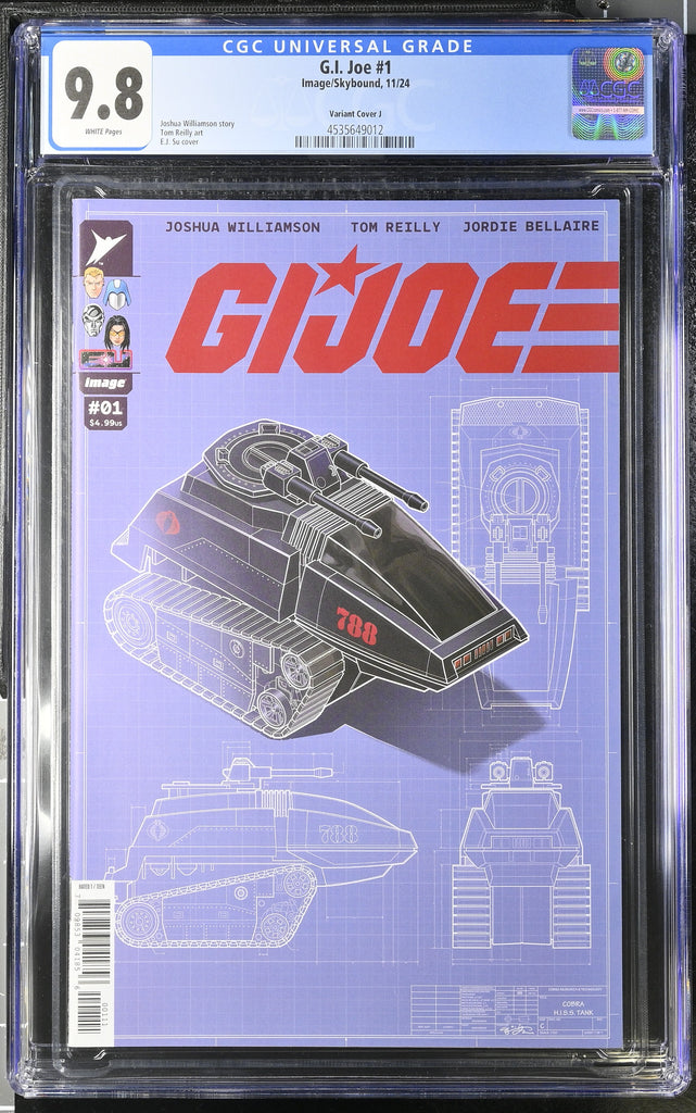 GI Joe 1 Cover J Su 1:50 Variant CGC 9.8 Image Comics