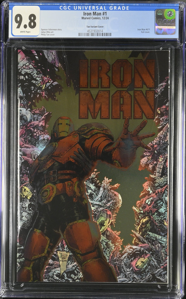 Iron Man 1 Tan Foil Variant CGC 9.8