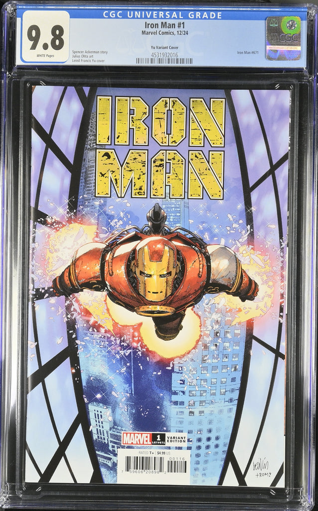 Iron Man 1 Yu 1:25 Variant CGC 9.8