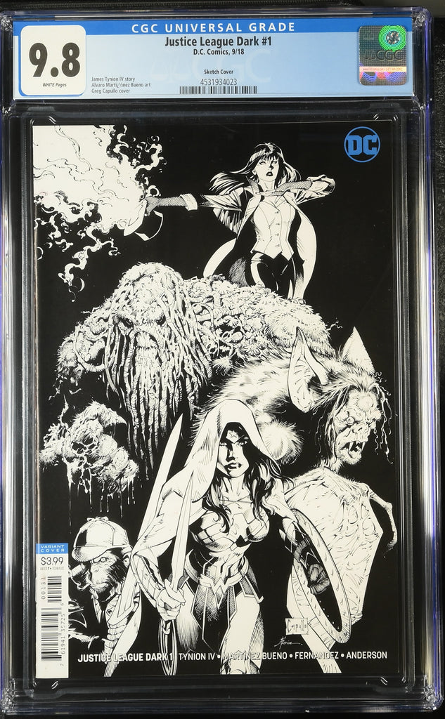 Justice League Dark 1 Capullo 1:50 Variant CGC 9.8