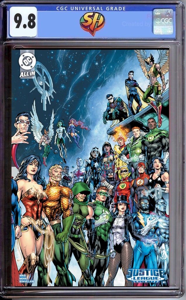 Justice League Unlimited 1 Cover E Benes Variant CGC 9.8 Pre-Sale