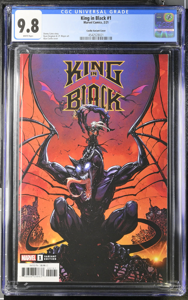 King in Black 1 Coello 1:50 Variant CGC 9.8