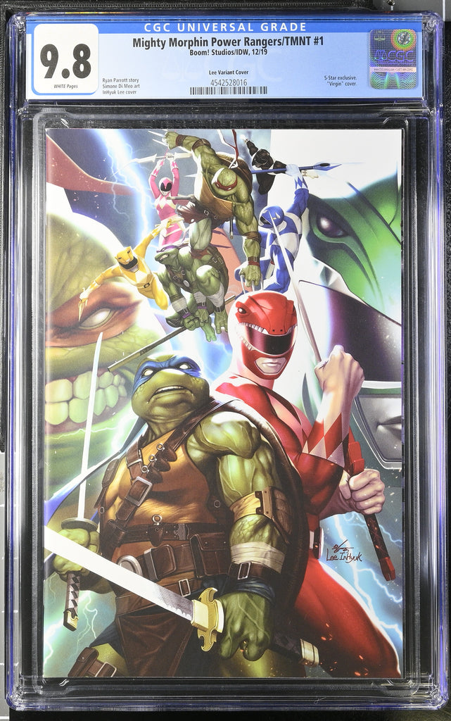 Mighty Morphin Power Rangers TMNT 1 Inhyuk Lee Variant CGC 9.8