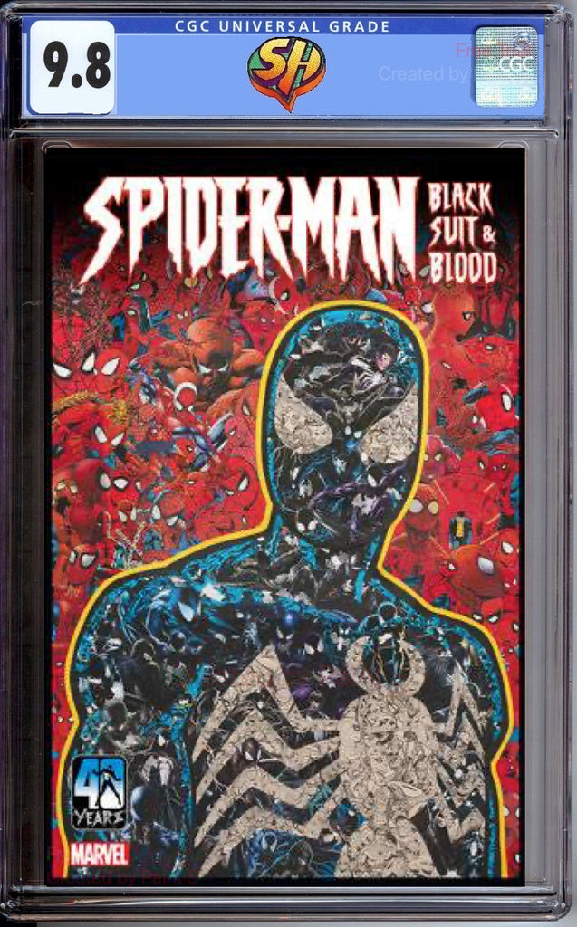 Spider-Man Black Suit and Blood 1 Garcin Variant CGC 9.8 Pre-Sale