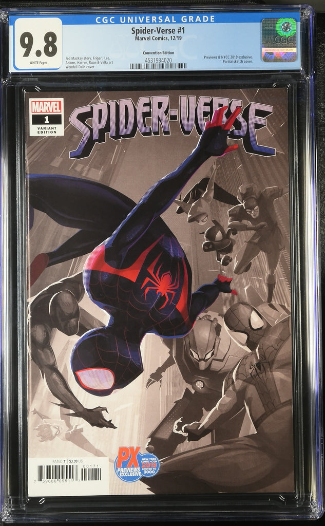 Spider-Verse 1  2019 NYCC PX Variant CGC 9.8