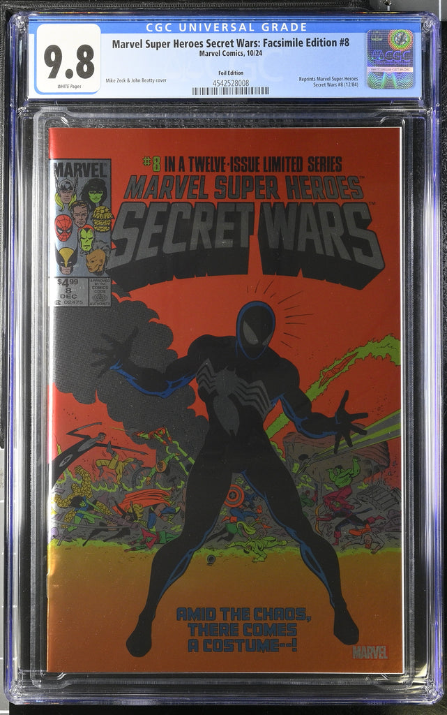 MSH Secret Wars 8 Facsimile Foil Variant CGC 9.8