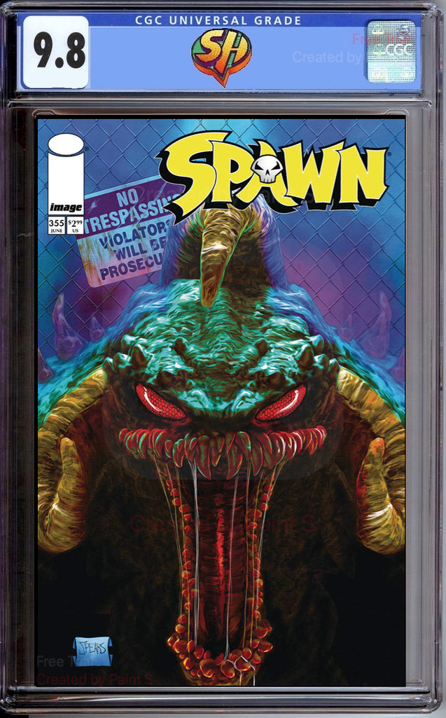 Spawn 355 Cover B Spears CGC 9.8 Pre-Sale