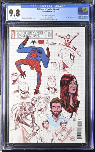 Ultimate Spider-Man 1 Checchetto Design Variant CGC 9.8