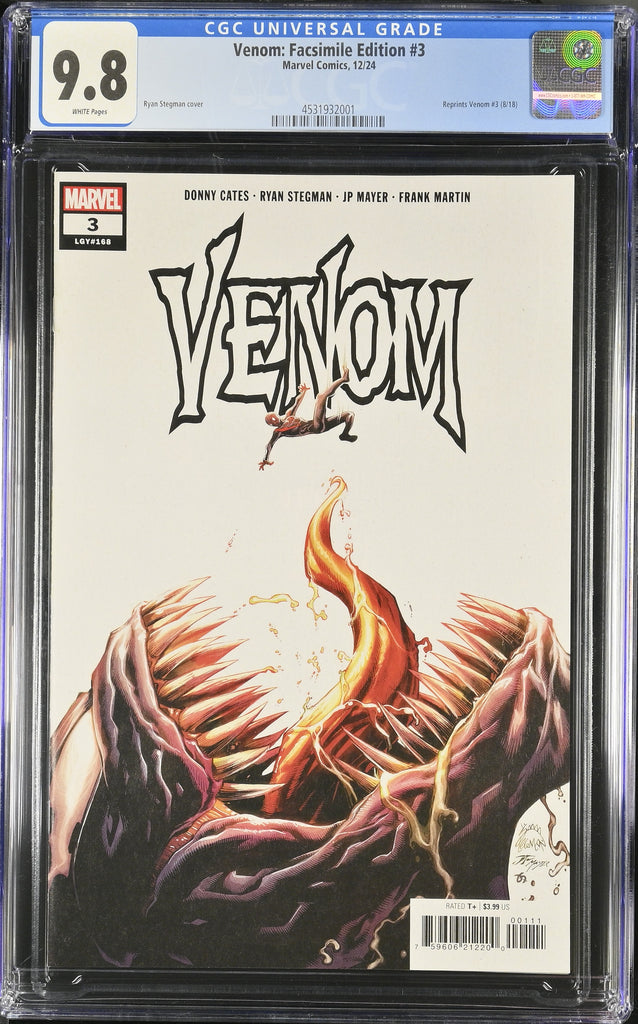 Venom 3 Facsimile Variant CGC 9.8