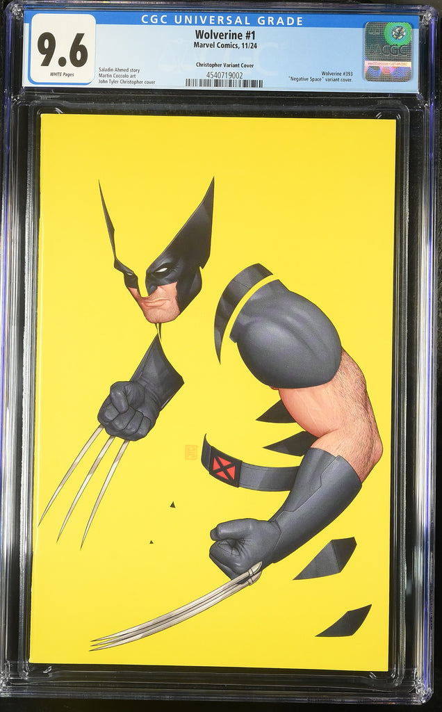 Wolverine 1 JTC Negative Space Variant CGC 9.6