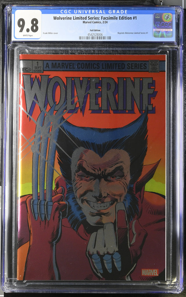 Wolverine 1 Facsimile Foil Variant CGC 9.8