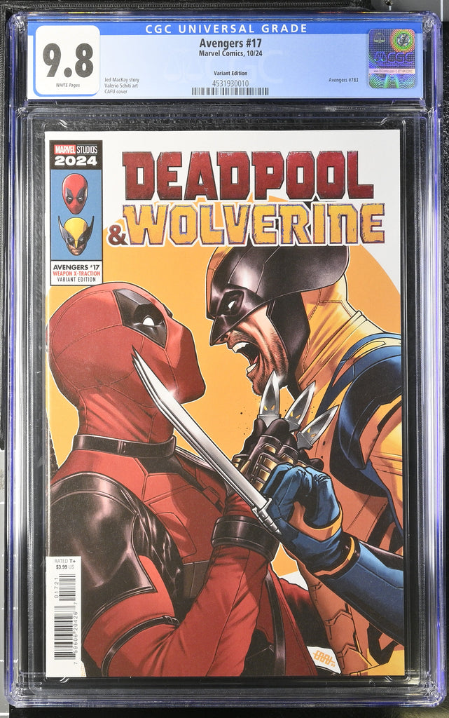 Avengers 17 Cafu Wolverine Deadpool Variant CGC 9.8