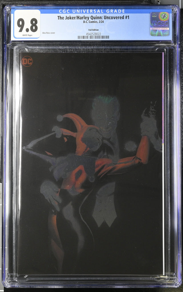 Joker Harley Quinn Uncovered 1 Alex Ross Foil Variant CGC 9.8