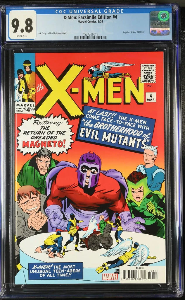 X-Men 4 Facsimile Variant CGC 9.8